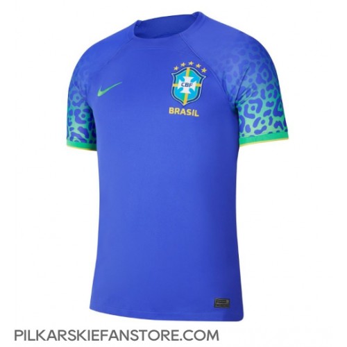 Tanie Strój piłkarski Brazylia Koszulka Wyjazdowej MŚ 2022 Krótkie Rękawy